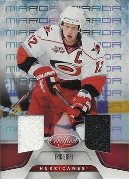 2011-12 Panini Certified - Mirror Red Materials Dual #11 Eric Staal Front