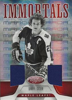 2011-12 Panini Certified - Mirror Red Materials Dual #160 Darryl Sittler Front