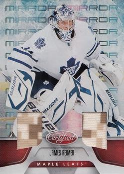 2011-12 Panini Certified - Mirror Red Materials Dual #83 James Reimer Front