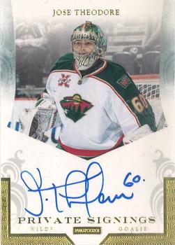2011-12 Panini Certified - Private Signings #TEO Jose Theodore Front