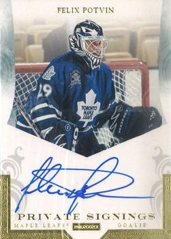 2011-12 Panini Certified - Private Signings #FP1 Felix Potvin Front
