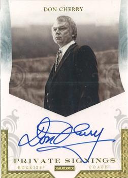 2011-12 Panini Certified - Private Signings #GRP2 Don Cherry Front