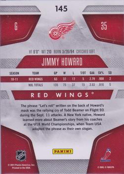 2011-12 Panini Certified - Totally Silver #145 Jimmy Howard Back