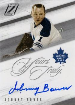 2010-11 Panini Zenith - Yours Truly Autographs #JB Johnny Bower Front