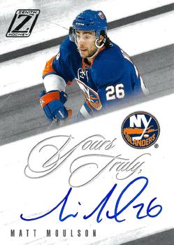 2010-11 Panini Zenith - Yours Truly Autographs #MM Matt Moulson Front
