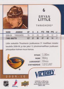 2009-10 Upper Deck Victory Finnish #6 Bryan Little Back