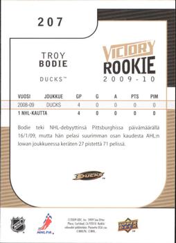 2009-10 Upper Deck Victory Finnish #207 Troy Bodie Back