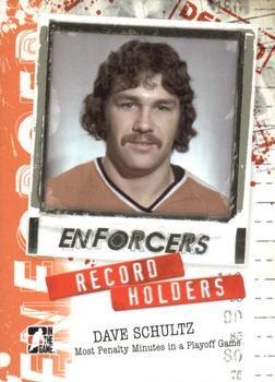 2011-12 In The Game Enforcers #28 Dave Schultz Front