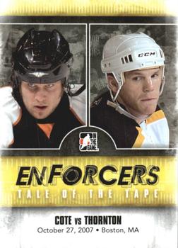 2011-12 In The Game Enforcers #31 Riley Cote / Shawn Thornton Front