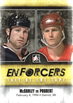 2011-12 In The Game Enforcers #40 Marty McSorley / Bob Probert Front