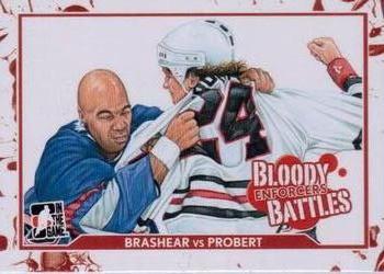 2011-12 In The Game Enforcers #64 Donald Brashear / Bob Probert Front