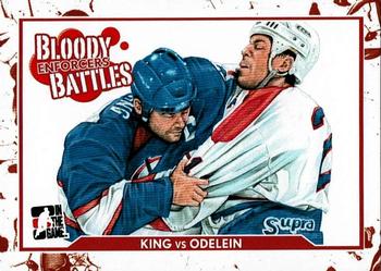 2011-12 In The Game Enforcers #68 Kris King / Lyle Odelein Front