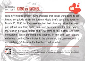 2011-12 In The Game Enforcers #69 Kris King / Warren Rychel Back