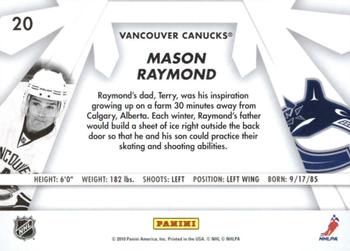 2010-11 Donruss - Boys of Winter #20 Mason Raymond Back
