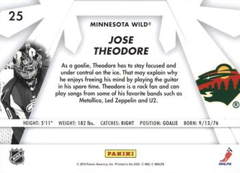 2010-11 Donruss - Boys of Winter #25 Jose Theodore Back