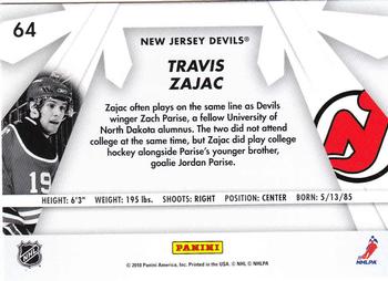 2010-11 Donruss - Boys of Winter #64 Travis Zajac Back