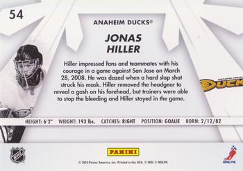 2010-11 Donruss - Boys of Winter #54 Jonas Hiller Back