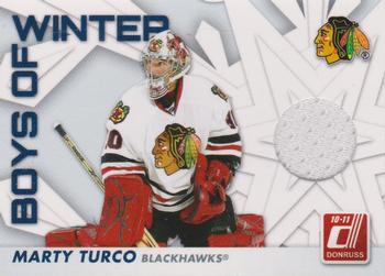 2010-11 Donruss - Boys of Winter Threads #27 Marty Turco Front