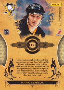 2010-11 Donruss - Ice Kings #12 Mario Lemieux Back