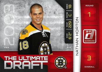 2010-11 Donruss - The Ultimate Draft #3 Nathan Horton Front