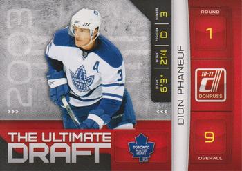 2010-11 Donruss - The Ultimate Draft #8 Dion Phaneuf Front