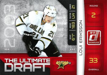 2010-11 Donruss - The Ultimate Draft #20 Loui Eriksson Front