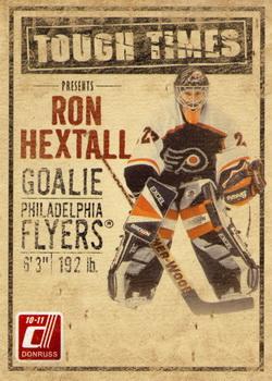 2010-11 Donruss - Tough Times #2 Ron Hextall Front