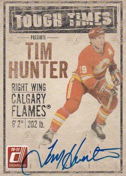 2010-11 Donruss - Tough Times Autographs #9 Tim Hunter Front