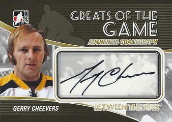 2010-11 In The Game Between The Pipes - Autographs #A-GC Gerry Cheevers Front