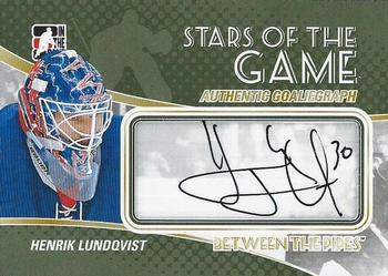 2010-11 In The Game Between The Pipes - Autographs #A-HL Henrik Lundqvist Front
