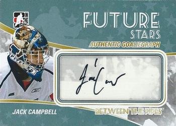 2010-11 In The Game Between The Pipes - Autographs #A-JC Jack Campbell  Front