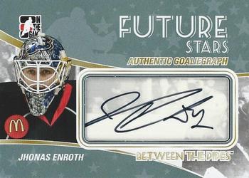 2010-11 In The Game Between The Pipes - Autographs #A-JE Jhonas Enroth  Front