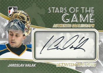 2010-11 In The Game Between The Pipes - Autographs #A-JH Jaroslav Halak Front