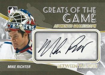 2010-11 In The Game Between The Pipes - Autographs #A-MR2 Mike Richter Front