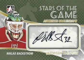2010-11 In The Game Between The Pipes - Autographs #A-NB Niklas Backstrom Front