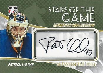 2010-11 In The Game Between The Pipes - Autographs #A-PL Patrick Lalime Front
