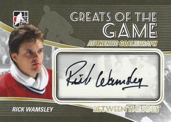 2010-11 In The Game Between The Pipes - Autographs #A-RW Rick Wamsley  Front