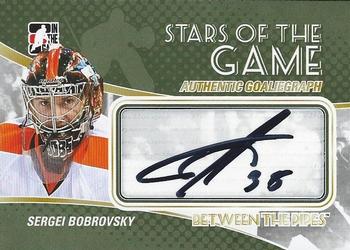2010-11 In The Game Between The Pipes - Autographs #A-SB Sergei Bobrovsky Front