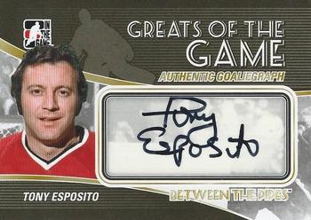2010-11 In The Game Between The Pipes - Autographs #A-TE Tony Esposito Front