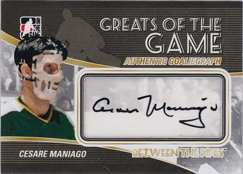 2010-11 In The Game Between The Pipes - Autographs #A-CMA Cesare Maniago  Front
