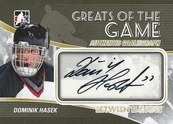 2010-11 In The Game Between The Pipes - Autographs #A-DHA Dominik Hasek Front
