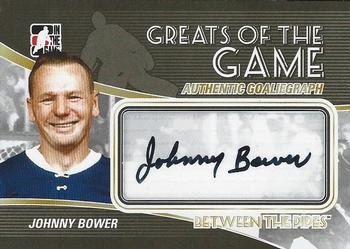 2010-11 In The Game Between The Pipes - Autographs #A-JBO Johnny Bower Front