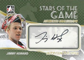2010-11 In The Game Between The Pipes - Autographs #A-JHO Jimmy Howard Front