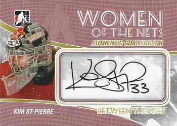 2010-11 In The Game Between The Pipes - Autographs #A-KSP Kim St-Pierre Front