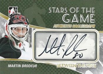 2010-11 In The Game Between The Pipes - Autographs #A-MBR Martin Brodeur Front