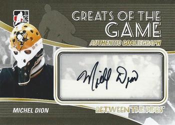 2010-11 In The Game Between The Pipes - Autographs #A-MDI Michel Dion  Front