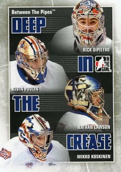 2010-11 In The Game Between The Pipes - Deep In The Crease #DC-19 Rick DiPietro / Kevin Poulin / Nathan Lawson / Mikko Koskinen  Front