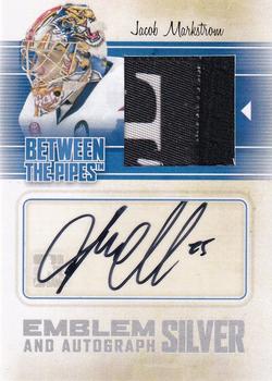 2010-11 In The Game Between The Pipes - Emblem and Autograph Silver #MA-JM Jacob Markstrom Front