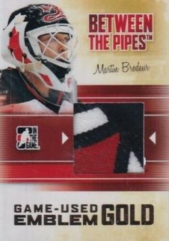 2010-11 In The Game Between The Pipes - Game-Used Emblem Gold #M-41 Martin Brodeur Front