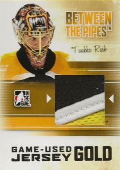 2010-11 In The Game Between The Pipes - Game-Used Emblem Gold #M-67 Tuukka Rask Front